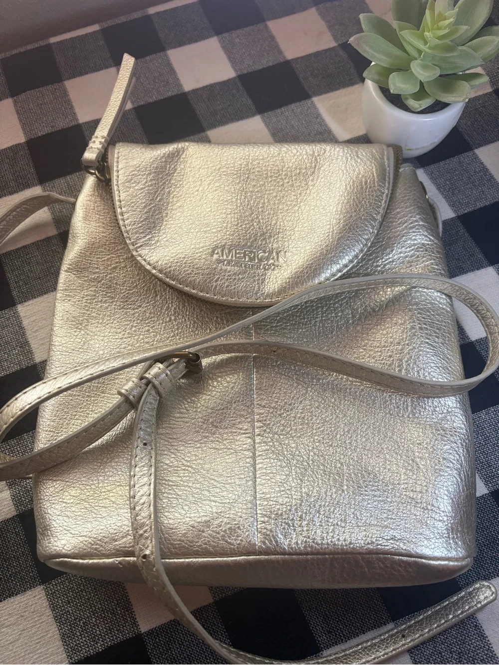Champagne Gold Crossbody Bag - Women